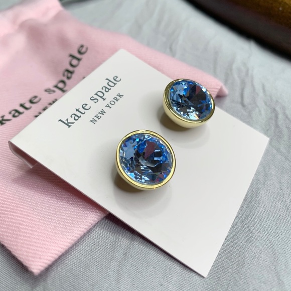Kate Spade Blue Reflecting Pool Stud Earrings - Picture 10 of 16